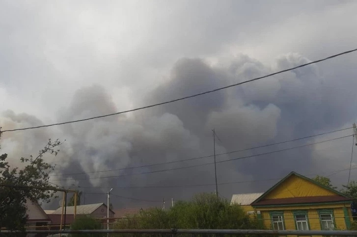 Село Борское чуть не оказалось в эпицентре пожара