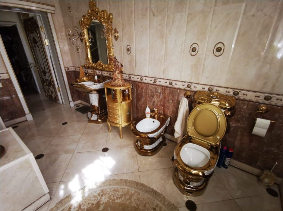Позолоченный туалет в коттедже главного гаишника Ставрополья, которого подозревают во взятках