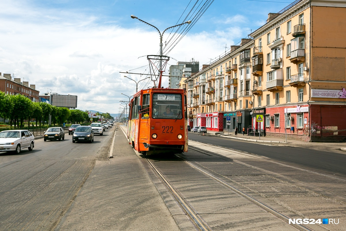 Пока трамвайная сеть в Красноярске осталась только на правом берегу