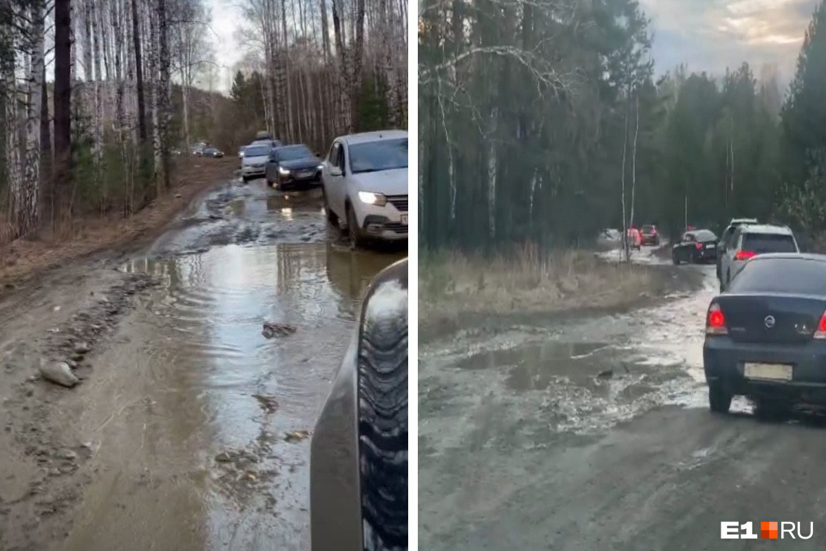 Водителям пришлось объезжать огромную пробку через лес Водителям пришлось объезжать огромную пробку через лес