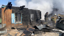 В Кировском районе сгорел частный дом — под рухнувшей крышей погибли двое детей