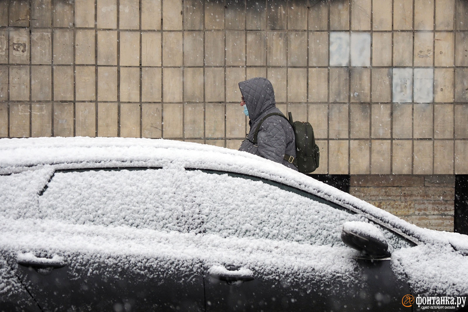 Австрия выпал снег