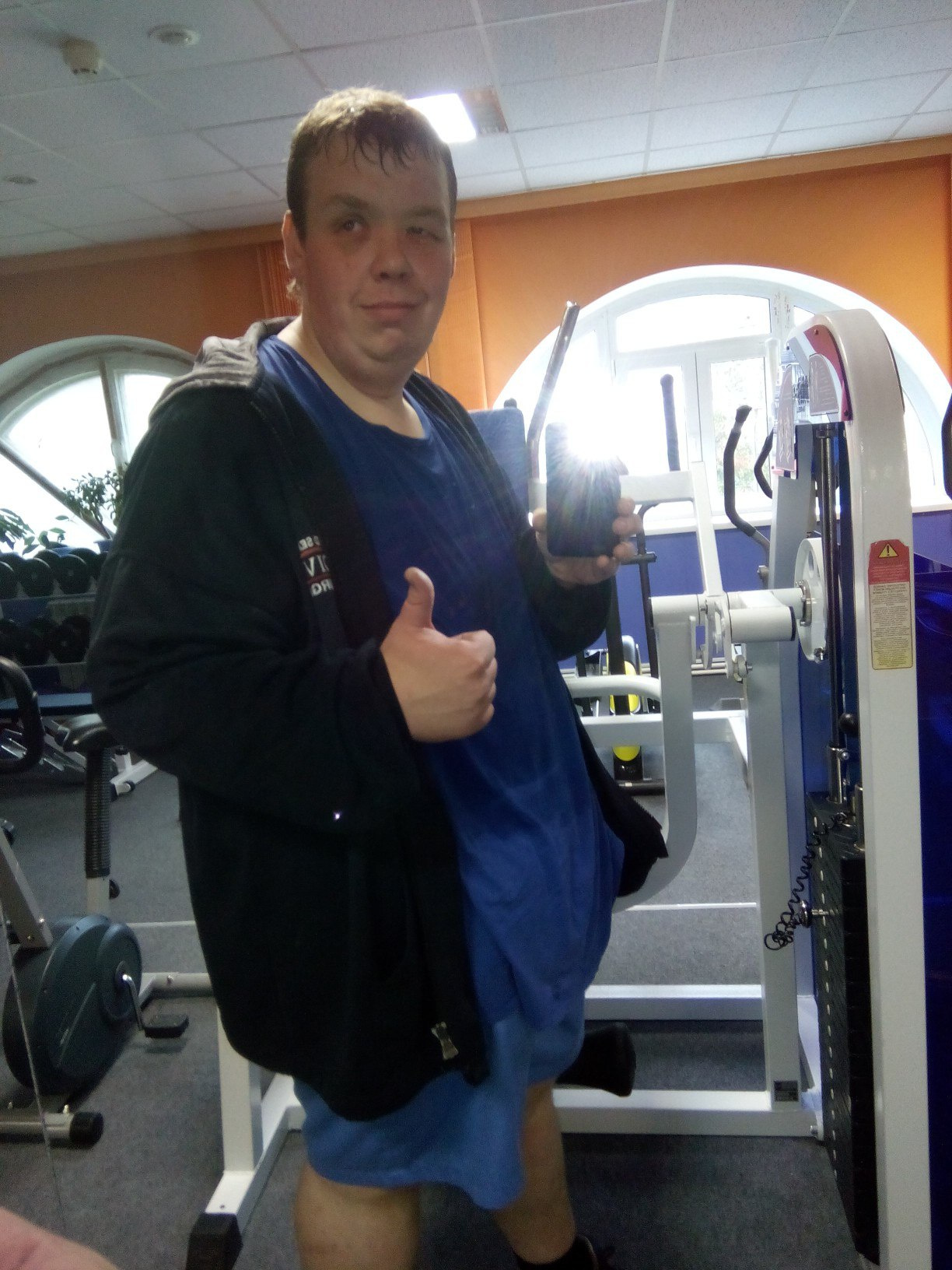 Сегодня Борис вновь начал заниматься в спортзале: его цель — к концу года весить 95 килограммов