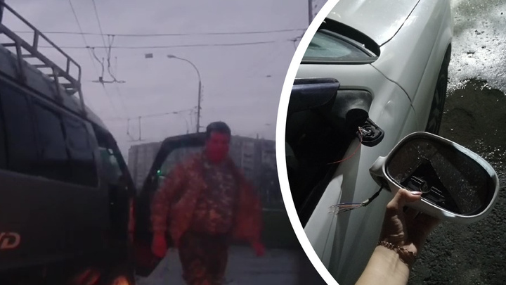 Выломал зеркало, оставил вмятины на двери машины: в Екатеринбурге автохам напал на автомобилистку