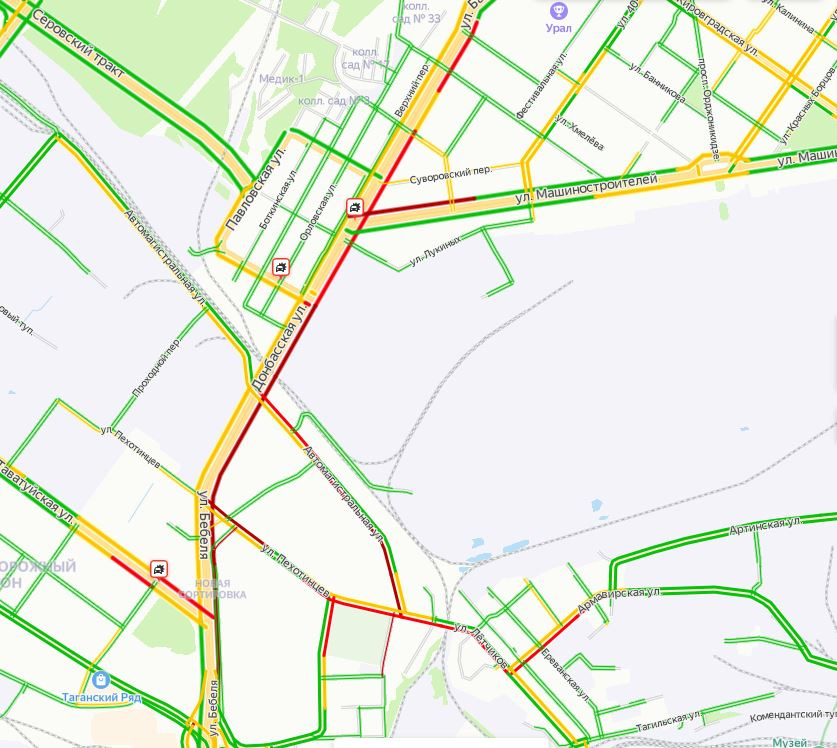 Карта заблокирована перекресток