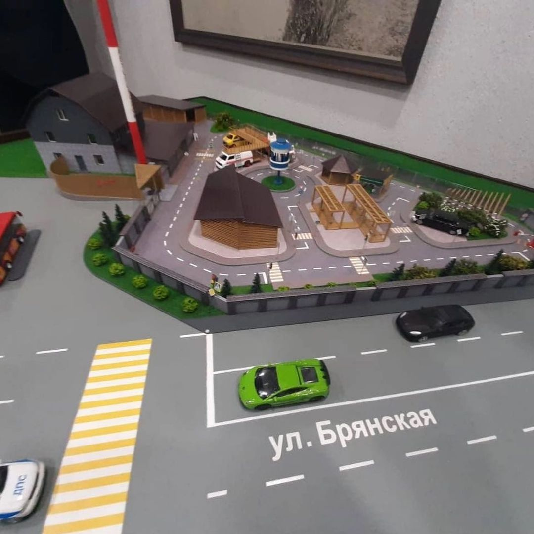Макет автогородка Макет автогородка