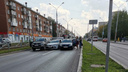 На Героев Хасана в Перми три иномарки «притерлись боками» и заблокировали проезд в центр