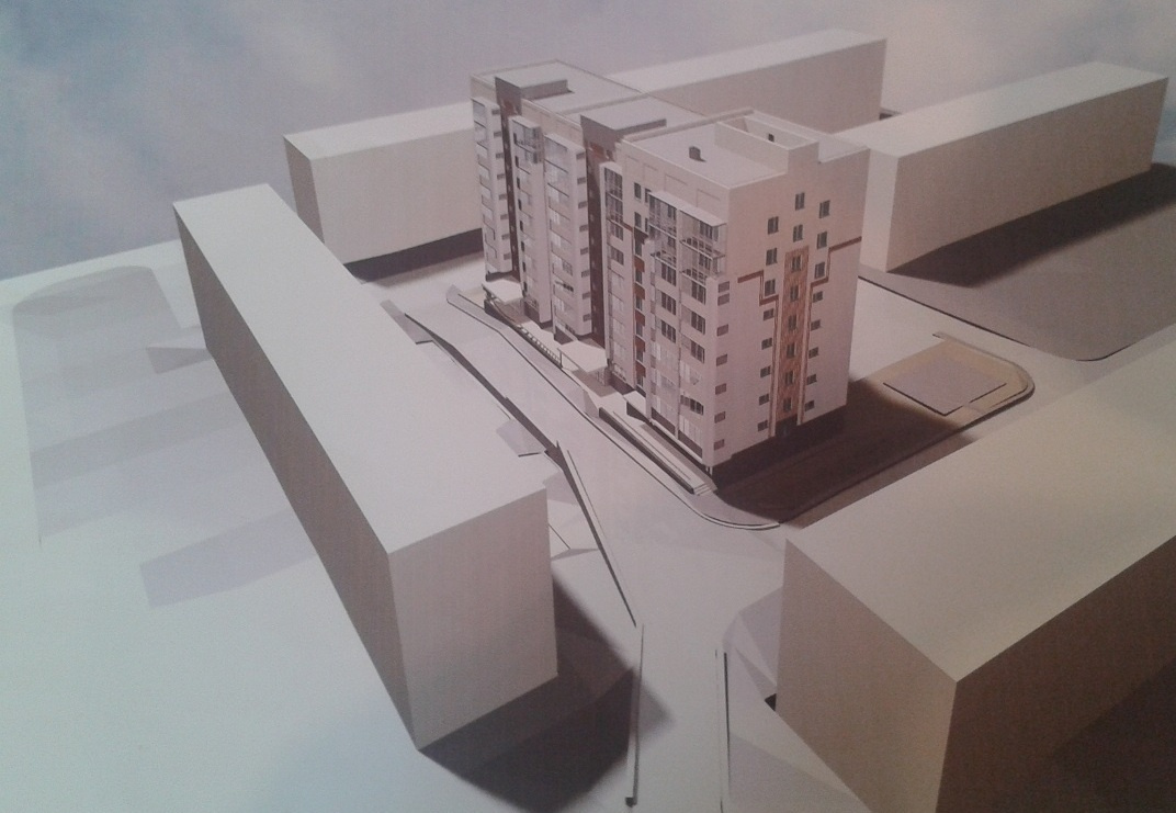 По проекту во дворе домов по улицам Каслинская и Калинина должна появиться многоэтажка