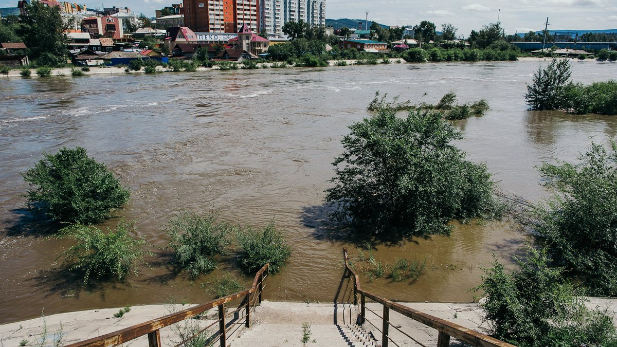 Река Чита продолжит подниматься, ожидают выход воды на пойму