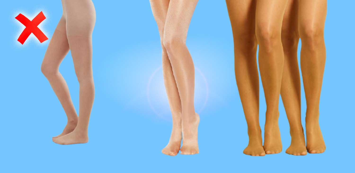 Блестящие колготки сделают ваши ноги похожими на сардельки, даже если они не такие