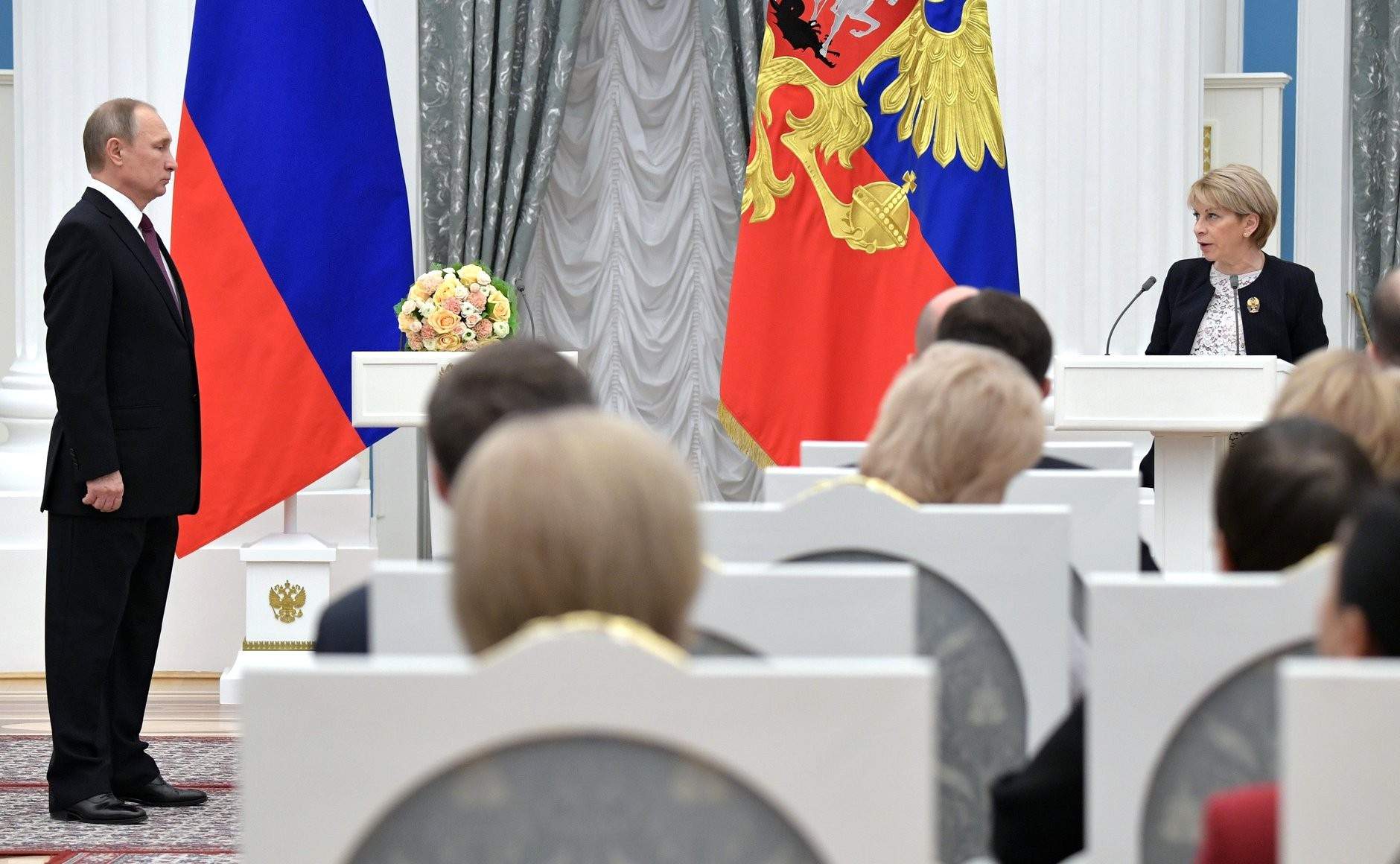 8 декабря 2016 года, Кремль. Вручение Государственных премий за выдающиеся достижения в области благотворительной и правозащитной деятельности 8 декабря 2016 года, Кремль. Вручение Государственных премий за выдающиеся достижения в области благотворительной и правозащитной деятельности
