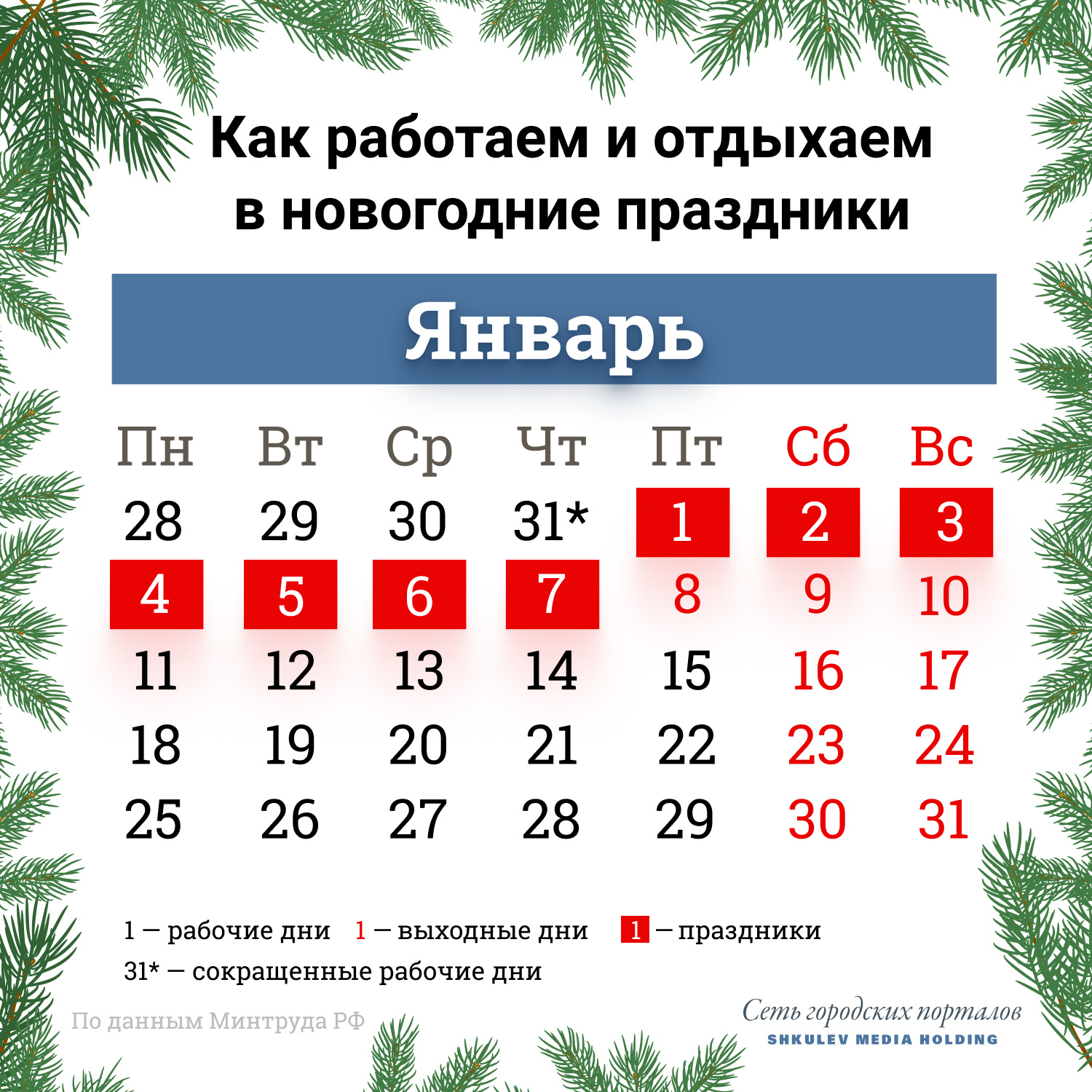 В следующем году 31 декабря уже точно будет выходным днем для всей страны