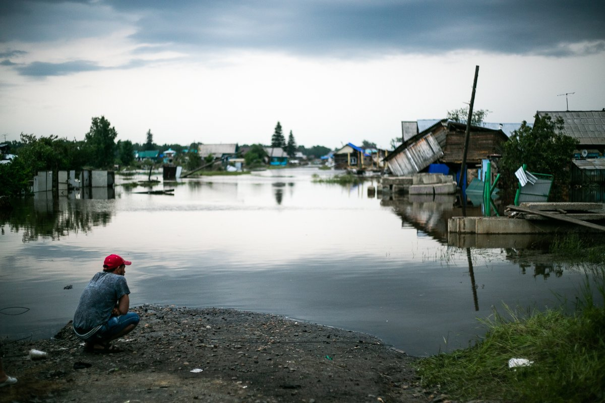 Тулун в 2019 году после наводнения