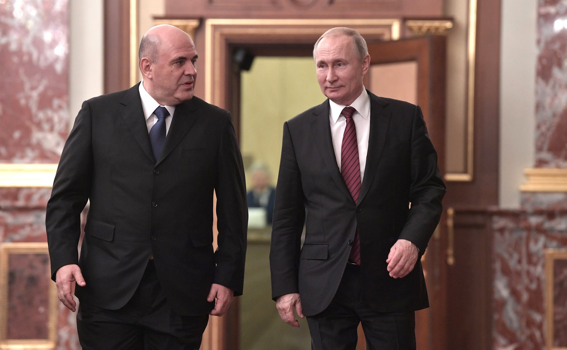 Михаил Мишустин и Путин