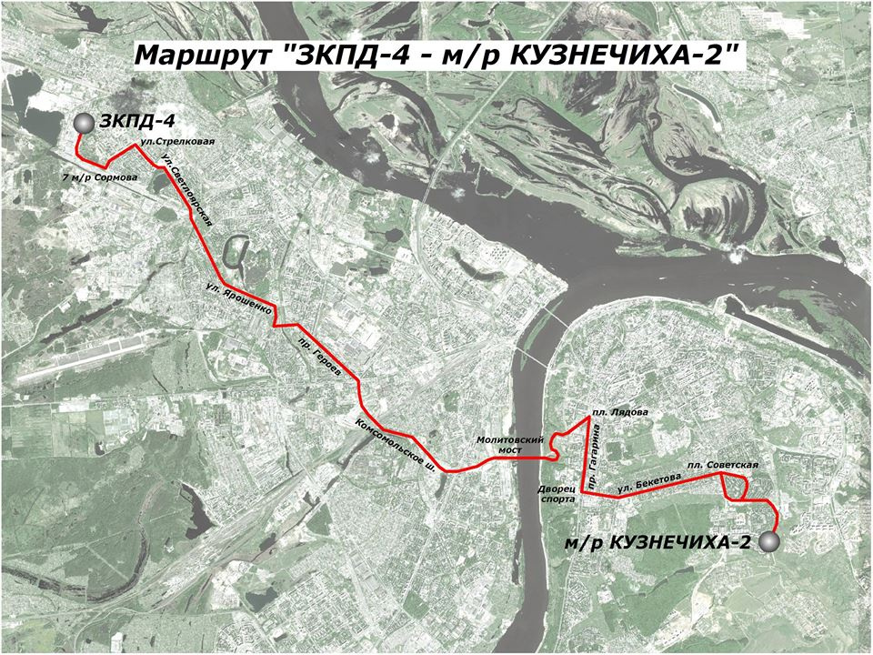 Схема маршрута 31 маршрутки нижний новгород