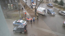 Водитель внедорожника «немножко» сбил школьника на «зебре» в центре Нижнего Новгорода (фото с места происшествия)