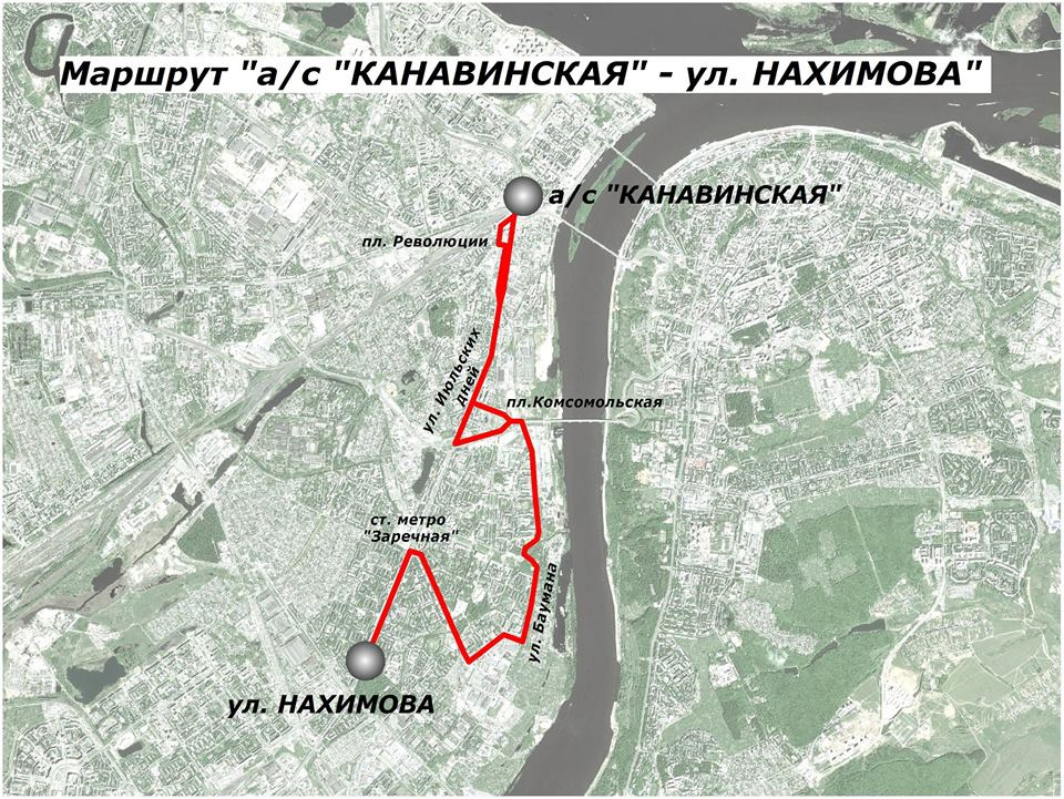 Карта нижний новгород маршруты автобусов