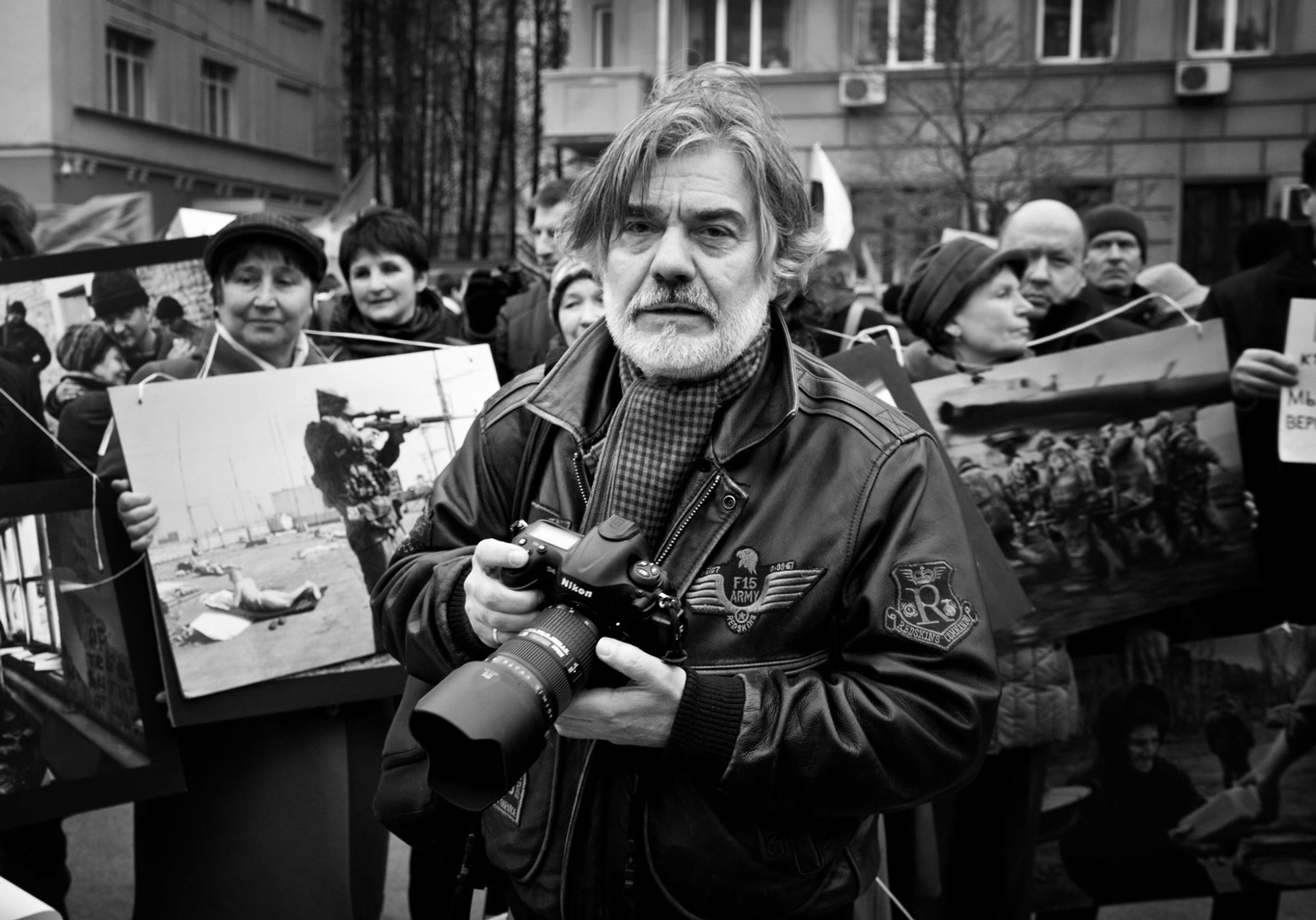 Максим Букин (г. Москва). «Марш мира. Москва 2014 г. Фотограф В.Вяткин»