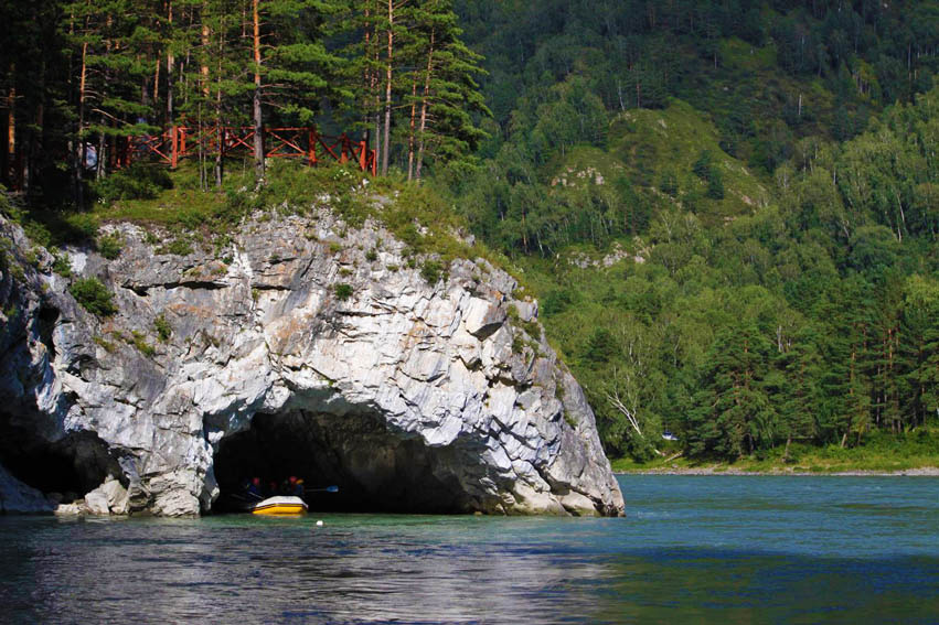 Пещеры в Горном Алтае на карте