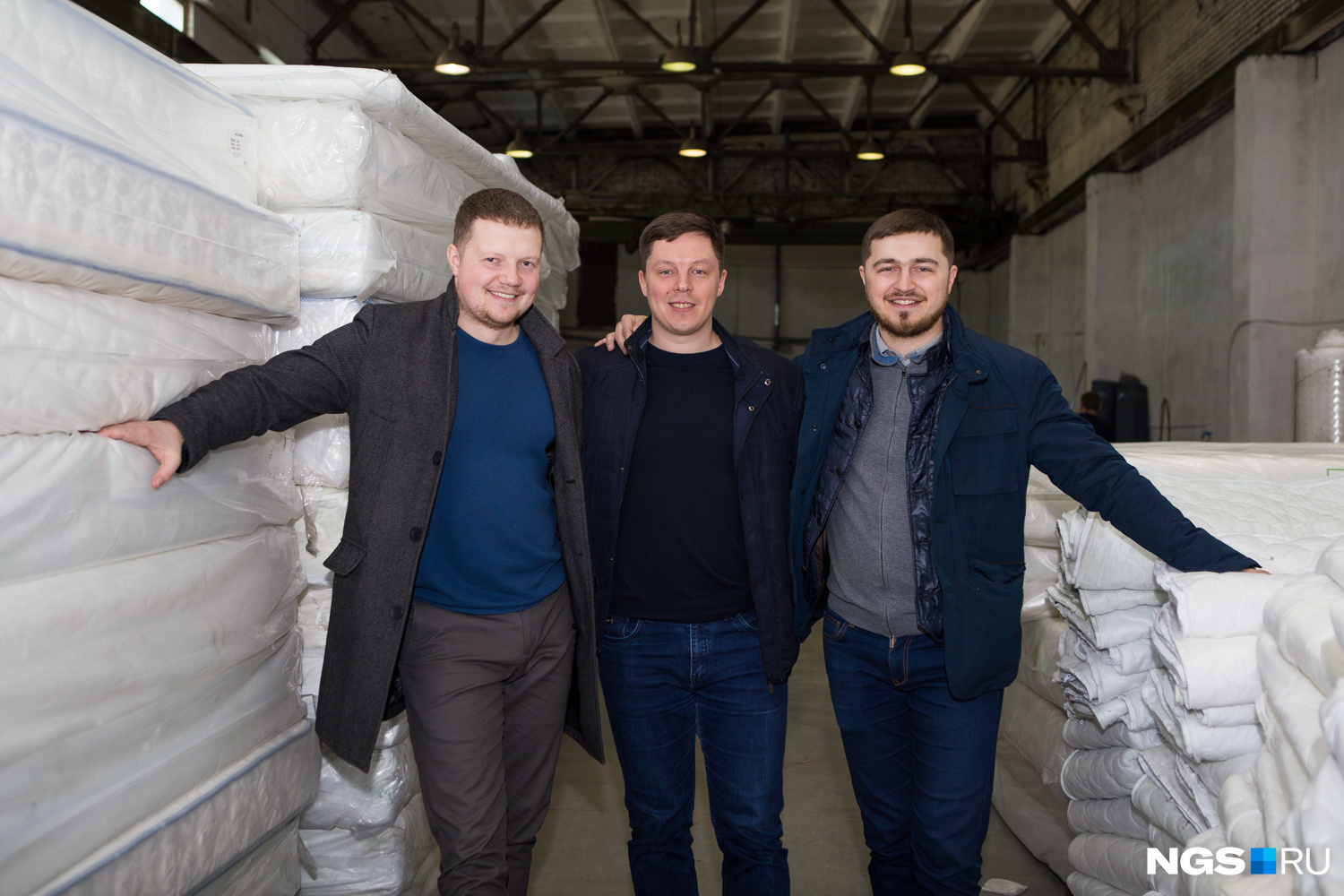 Предприниматели Александр Бордашевич, Федор Нагорный и Антон Буяновский (слева направо)<br>