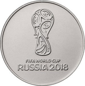 На второй стороне изображена эмблема чемпионата мира по футболу-2018