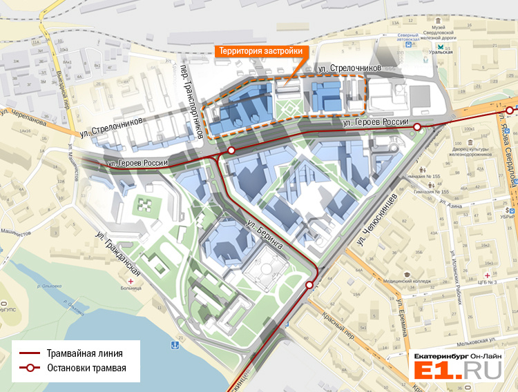 План застройки железнодорожного района екатеринбурга