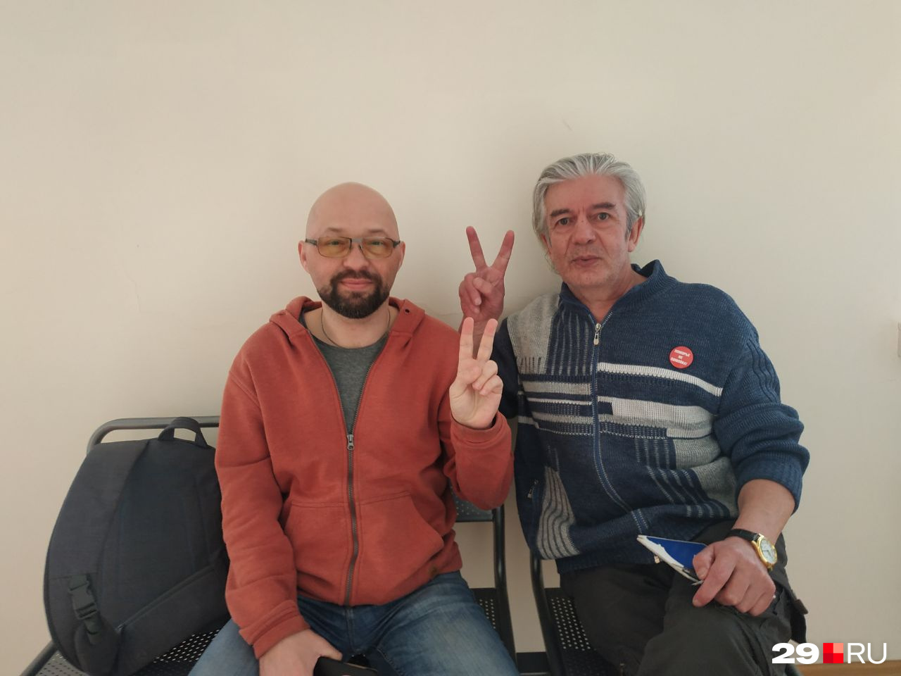 Дмитрий Секушин и Александр Ларионов в суде