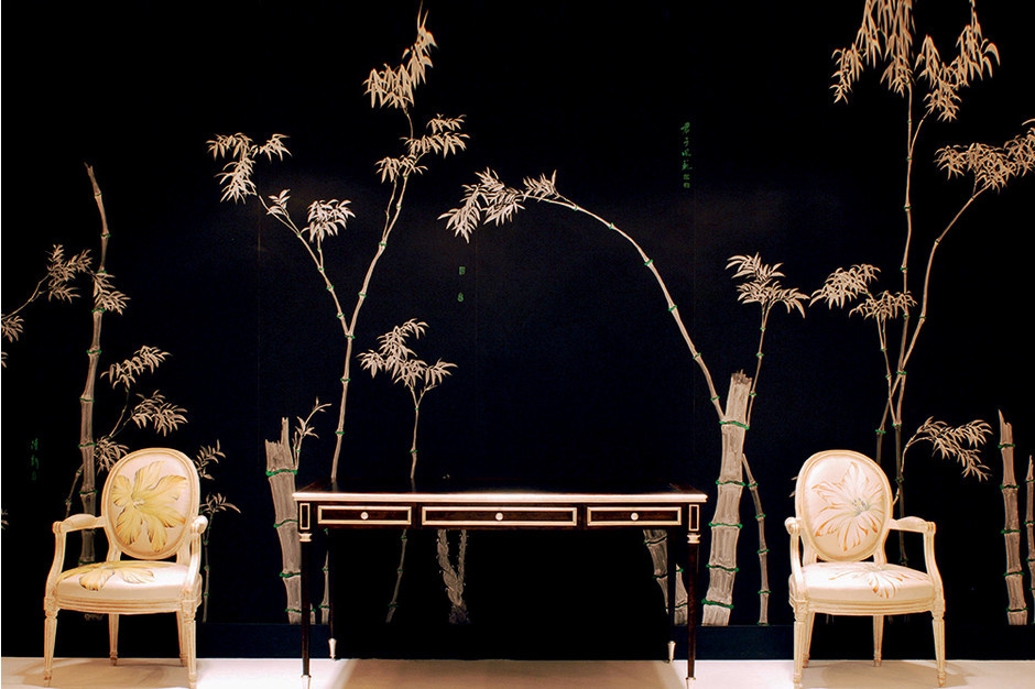 Холл, оформленный компанией De Gournay Холл, оформленный компанией De Gournay
