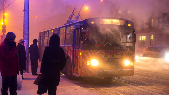 Каждый 6-й автобус сошёл с маршрута в Красноярске в понедельник