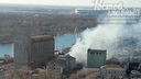 В Ростове загорелся старый мукомольный завод
