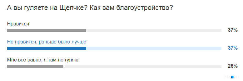 Мнения нижегородцев, которые гуляют по Щелчку, разделились ровно наполовину Мнения нижегородцев, которые гуляют по Щелчку, разделились ровно наполовину