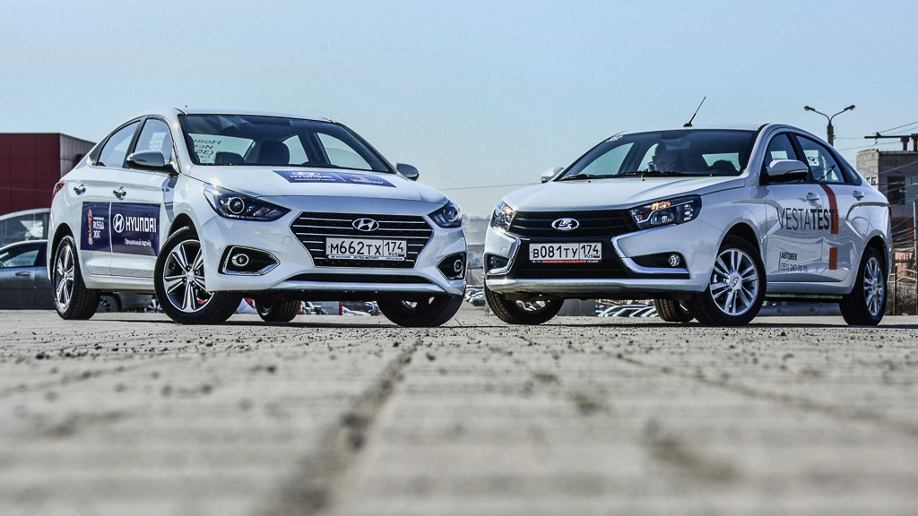 Hyundai Solaris и Lada Vesta — два бестселлера нашего времени