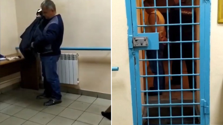 Опубликовано видео задержания управляющего отделением Пенсионного фонда в Красноярске