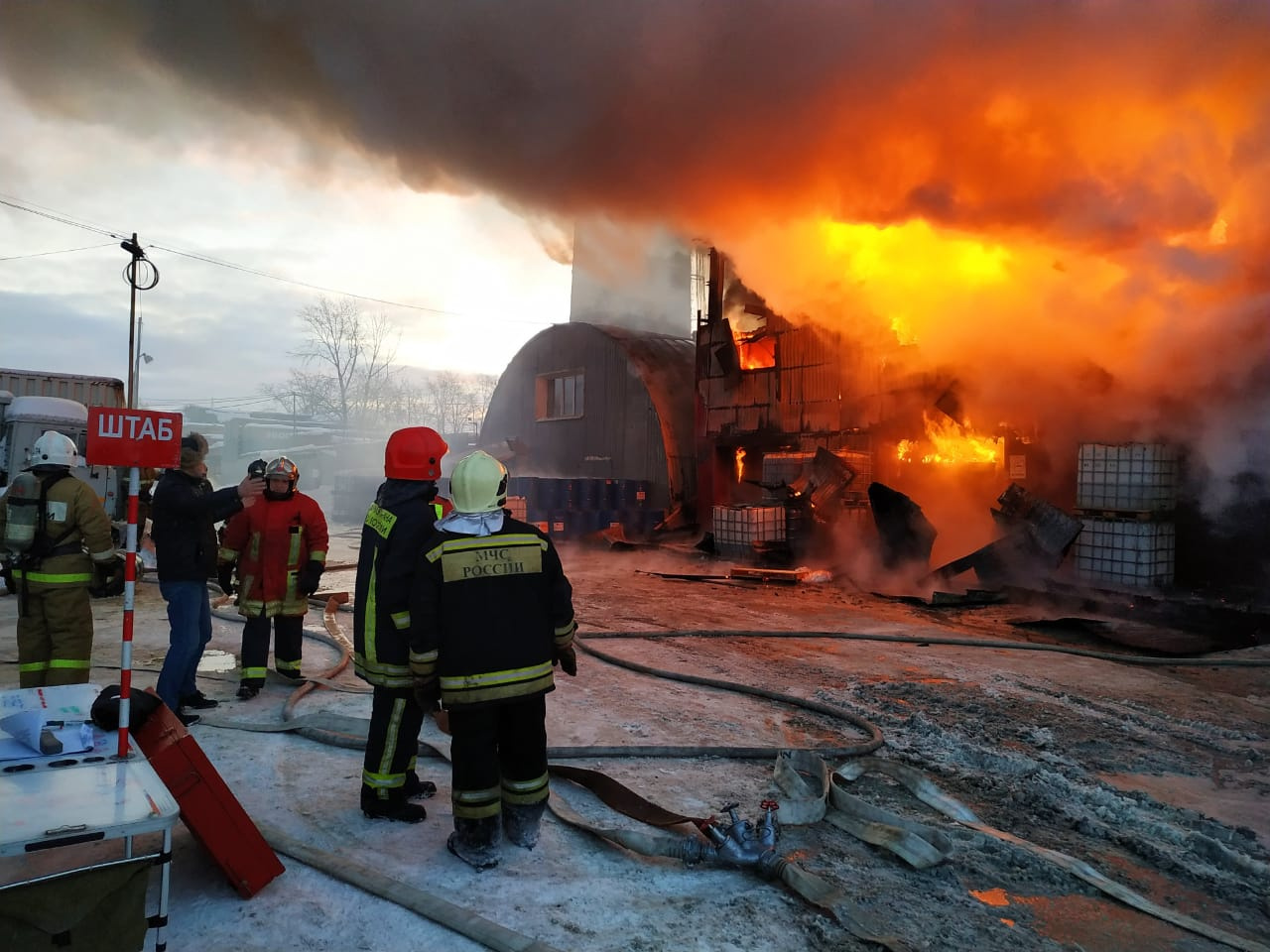 Пожар в Екатеринбурге