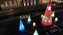 Семь елок в огнях: смотрим на бесснежную площадь Куйбышева в новогоднем убранстве