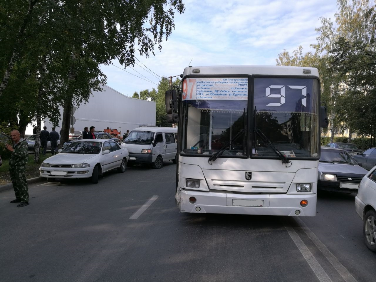 В аварию попали сразу два автобуса <nobr class="_">№ 97</nobr> В аварию попали сразу два автобуса <nobr class="_">№ 97</nobr>