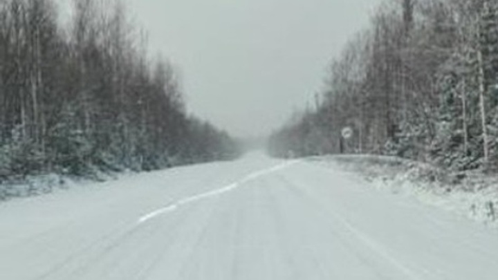 Трассы под Красноярском завалило снегом