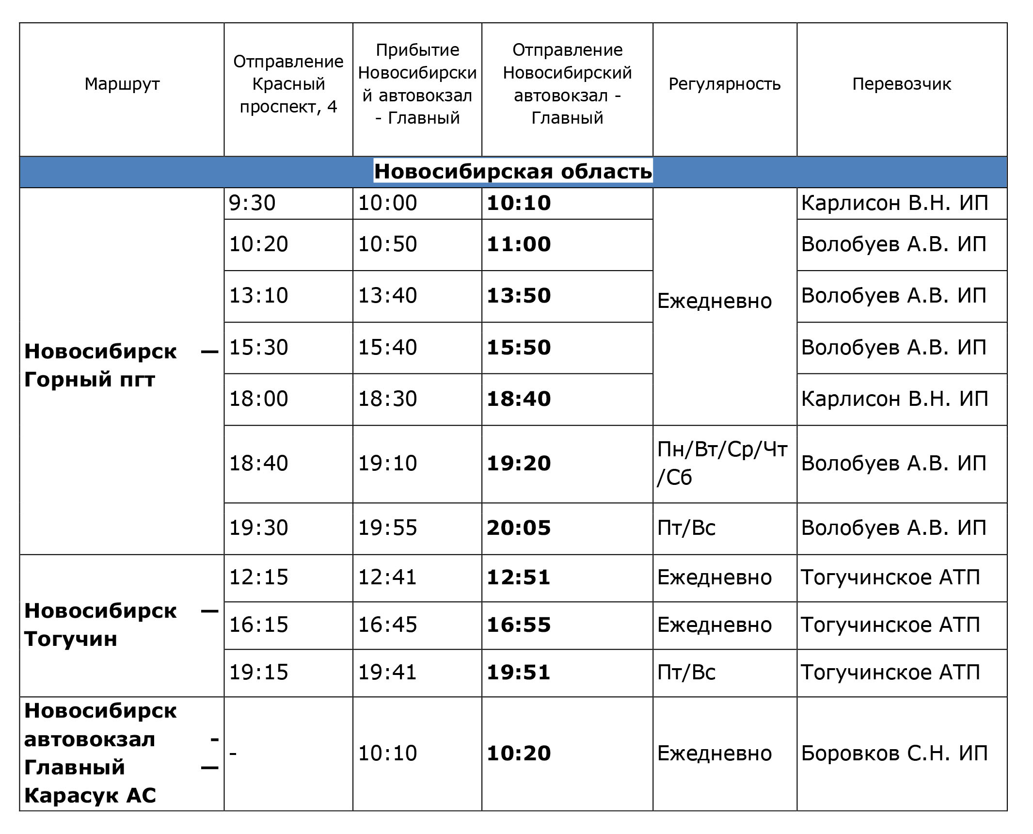 28 автобус новосибирск расписание