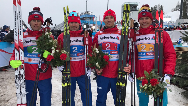 Тюменец Александр Большунов в составе сборной взял серебро на чемпионате мира по лыжным гонкам