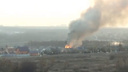 В районе Ростовского моря полностью сгорел частный дом