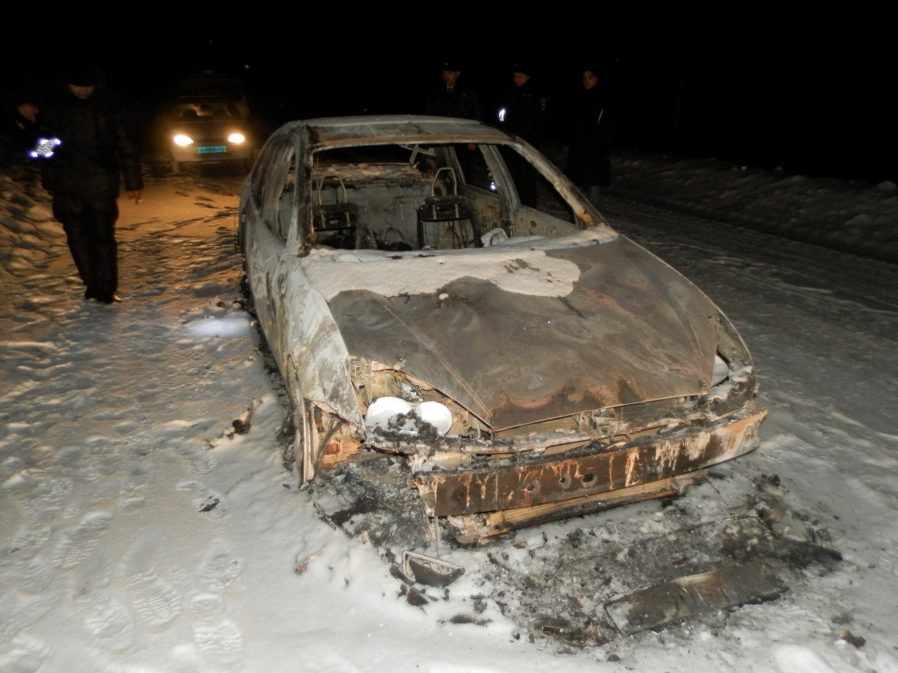 Автомобиль и тело сожгли недалеко от села Каминское Куртамышского района
