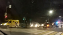 Неопытный мотоциклист влетел в BMW на проспекте Ленина