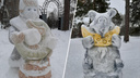 «Даже не стыдно»: в Первомайке построили снежный городок со сказочными персонажами