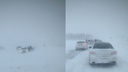 На трассе под Таганрогом в снегу застряли десятки машин