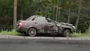 «Машина в хлам»: в Челябинске на недавно заасфальтированной дороге у плотины произошла авария