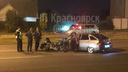 В Покровском тонированный ВАЗ вылетел со двора и сбил мотоциклиста