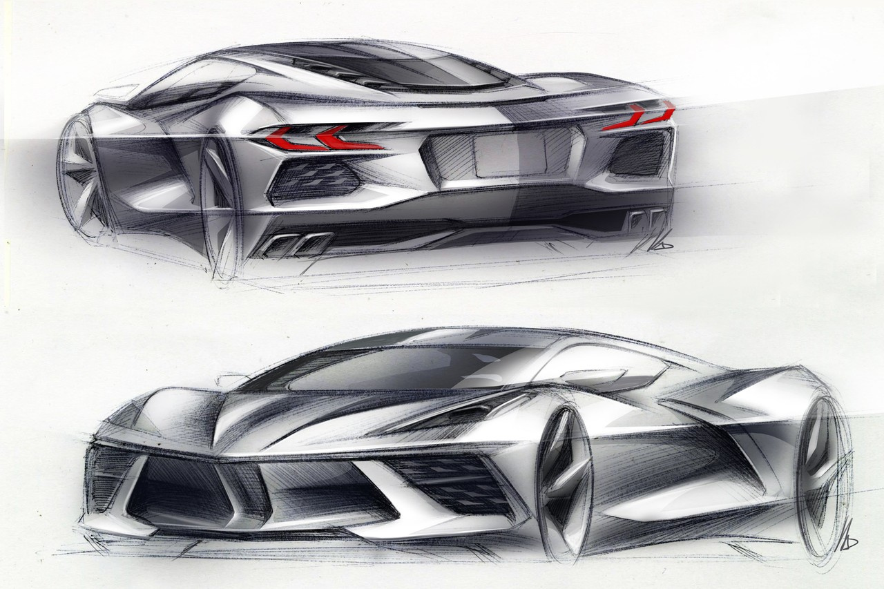Один из вариантов дизайна будущего Corvette в исполнении Владимира Капитонова