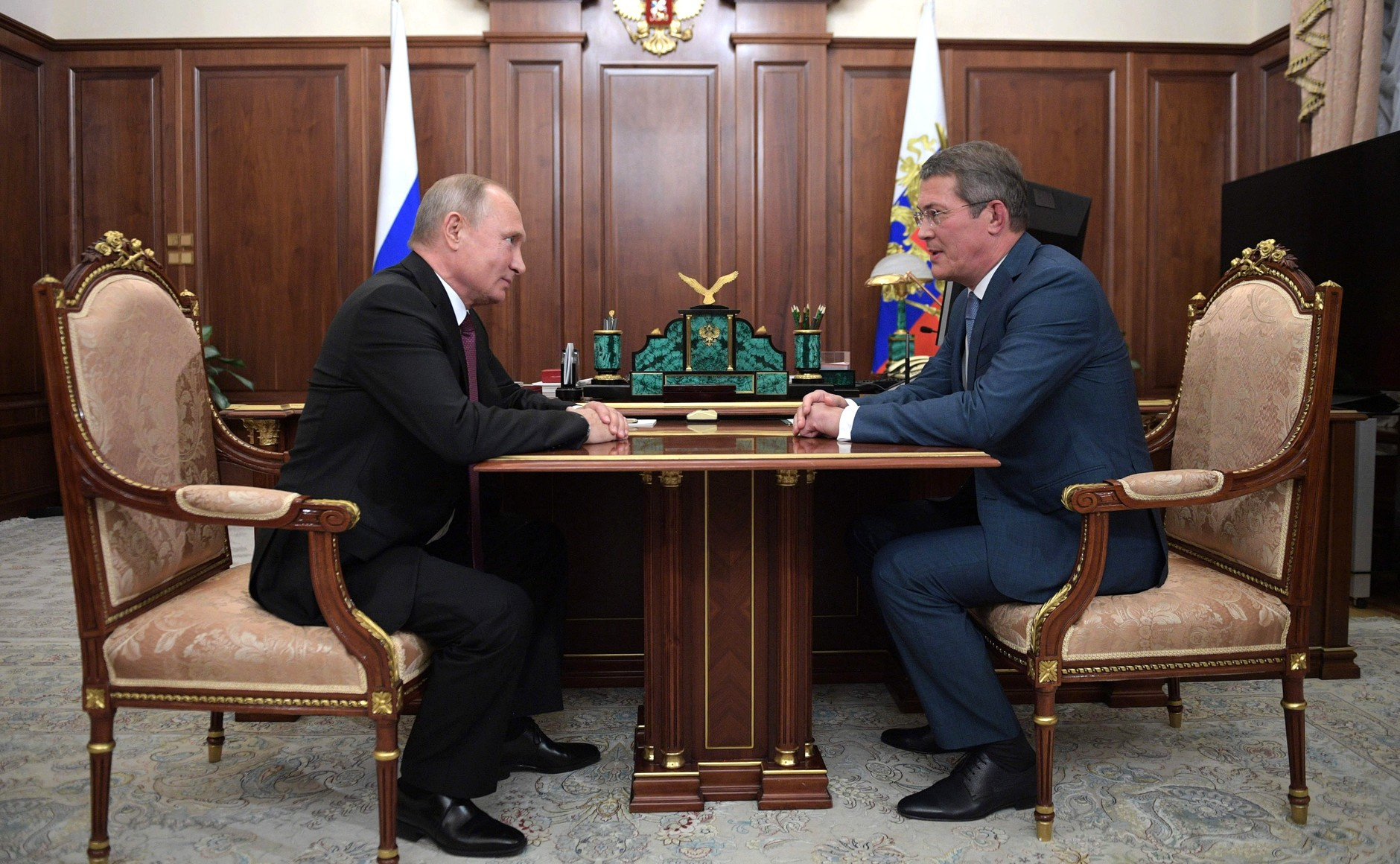 Накануне прошла рабочая встреча Владимира Путина и Радия Хабирова