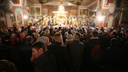 Фото: православные новосибирцы встретили Пасху в Вознесенском соборе