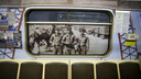 В метро появился поезд с фотографиями солдат, воевавших в Афганистане